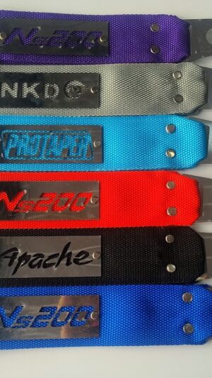Correas decorativas Reatas metálicas para moto  – Modelos NS200, Apache, NKD, Pulsar y más